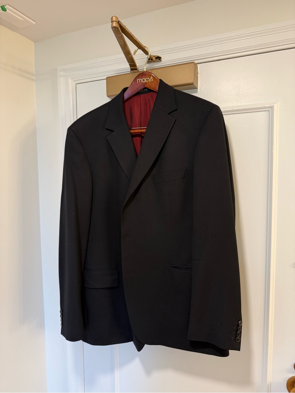 Hugo Boss Black Suit Burgundy Lining